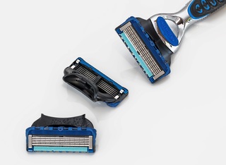 Razor with removable blades